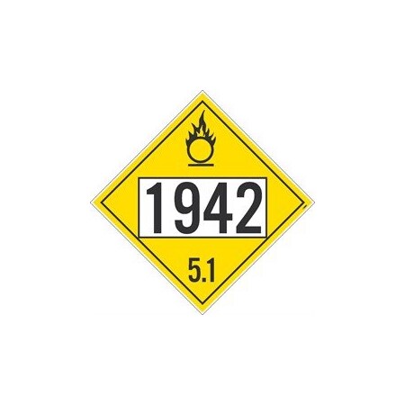 Nmc PLACARD, AMMONIUM NITRATE, 1942 DL145BP25